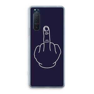 CaseCompany F**k U: Sony Xperia 5 II Transparant Hoesje