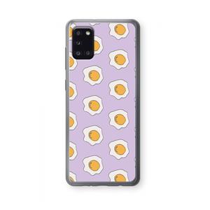 CaseCompany Bacon to my eggs #1: Samsung Galaxy A31 Transparant Hoesje