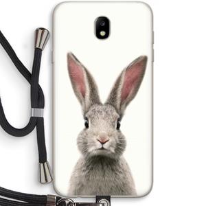 CaseCompany Daisy: Samsung Galaxy J7 (2017) Transparant Hoesje met koord