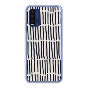 CaseCompany Moroccan stripes: Xiaomi Redmi 9T Transparant Hoesje