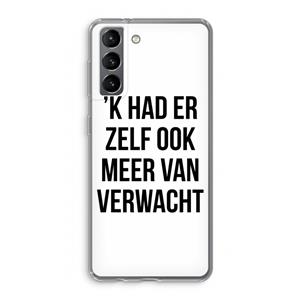 CaseCompany Meer verwacht: Samsung Galaxy S21 Transparant Hoesje