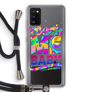 CaseCompany Touch Me: Samsung Galaxy A41 Transparant Hoesje met koord