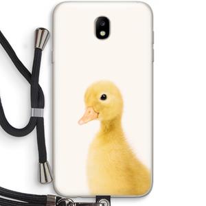 CaseCompany Duke: Samsung Galaxy J7 (2017) Transparant Hoesje met koord