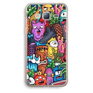 CaseCompany Vexx Mixtape: Samsung Galaxy J3 (2016) Transparant Hoesje