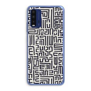CaseCompany Moroccan Print: Xiaomi Redmi 9T Transparant Hoesje