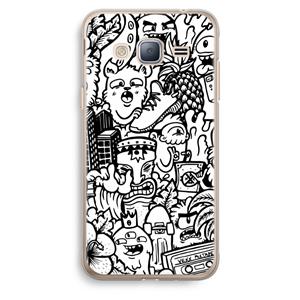 CaseCompany Vexx Mixtape #2: Samsung Galaxy J3 (2016) Transparant Hoesje