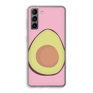 CaseCompany Avocado: Samsung Galaxy S21 Transparant Hoesje