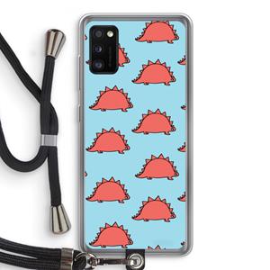 CaseCompany Dinosawrr: Samsung Galaxy A41 Transparant Hoesje met koord
