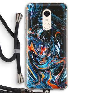 CaseCompany Black Unicorn: Xiaomi Redmi 5 Transparant Hoesje met koord