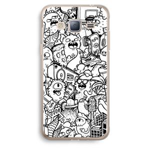 CaseCompany Vexx City #2: Samsung Galaxy J3 (2016) Transparant Hoesje