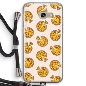 CaseCompany You Had Me At Pizza: Samsung Galaxy A5 (2017) Transparant Hoesje met koord