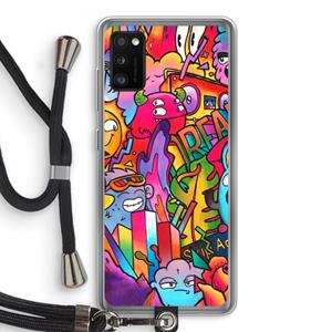 CaseCompany Dreams: Samsung Galaxy A41 Transparant Hoesje met koord