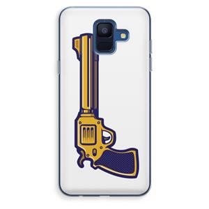 CaseCompany Pew Pew Pew: Samsung Galaxy A6 (2018) Transparant Hoesje