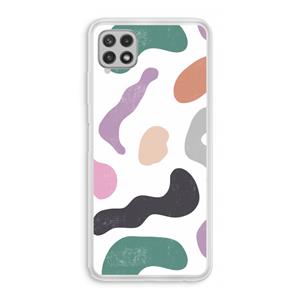 CaseCompany Memphis Shapes: Samsung Galaxy A22 4G Transparant Hoesje
