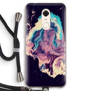 CaseCompany Cosmic Silence: Xiaomi Redmi 5 Transparant Hoesje met koord