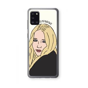 CaseCompany Mary Kate: Samsung Galaxy A31 Transparant Hoesje