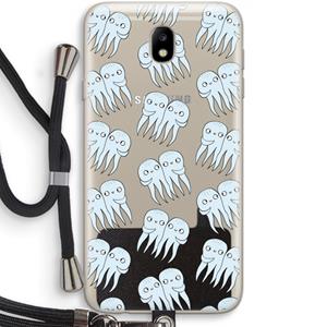 CaseCompany Octopussen: Samsung Galaxy J7 (2017) Transparant Hoesje met koord