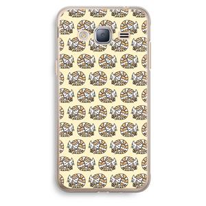 CaseCompany Slapende poes: Samsung Galaxy J3 (2016) Transparant Hoesje