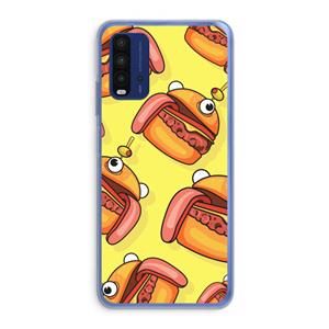 CaseCompany Hamburger: Xiaomi Redmi 9T Transparant Hoesje