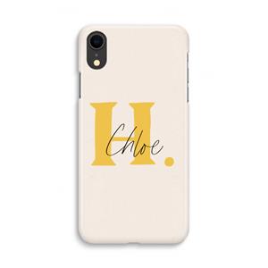 CaseCompany Amber Script: iPhone XR Volledig Geprint Hoesje