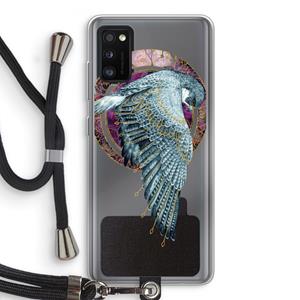 CaseCompany Golden Falcon: Samsung Galaxy A41 Transparant Hoesje met koord