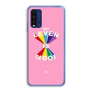 CaseCompany Het Leven Is Mooi: Xiaomi Redmi 9T Transparant Hoesje