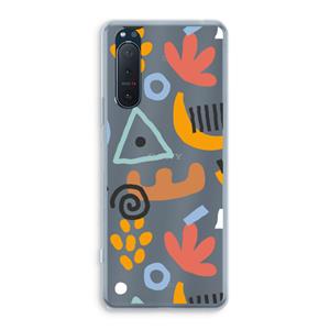 CaseCompany Abstract: Sony Xperia 5 II Transparant Hoesje