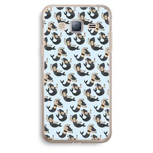 CaseCompany Zeemeermin: Samsung Galaxy J3 (2016) Transparant Hoesje