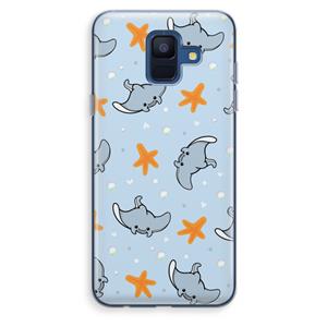 CaseCompany Manta: Samsung Galaxy A6 (2018) Transparant Hoesje