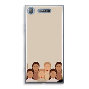 CaseCompany Girls girls girls: Sony Xperia XZ1 Transparant Hoesje