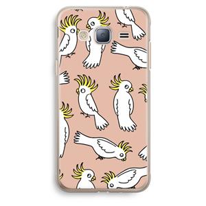 CaseCompany Papegaai: Samsung Galaxy J3 (2016) Transparant Hoesje