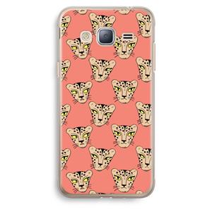 CaseCompany Tijger: Samsung Galaxy J3 (2016) Transparant Hoesje