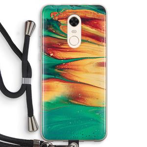 CaseCompany Green Inferno: Xiaomi Redmi 5 Transparant Hoesje met koord
