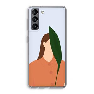 CaseCompany Leaf: Samsung Galaxy S21 Transparant Hoesje