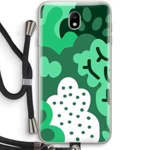 CaseCompany Bushes: Samsung Galaxy J7 (2017) Transparant Hoesje met koord