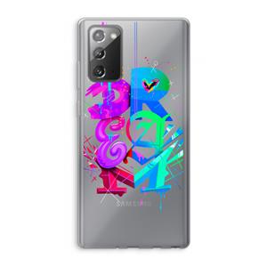 CaseCompany Dream: Samsung Galaxy Note 20 / Note 20 5G Transparant Hoesje