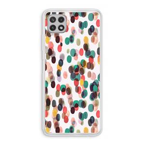 CaseCompany Tropical Dots: Samsung Galaxy A22 4G Transparant Hoesje