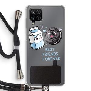 CaseCompany Best Friend Forever: Samsung Galaxy A12 Transparant Hoesje met koord