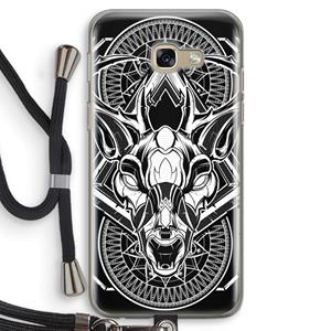 CaseCompany Oh Deer: Samsung Galaxy A5 (2017) Transparant Hoesje met koord