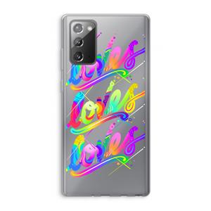 CaseCompany Loves: Samsung Galaxy Note 20 / Note 20 5G Transparant Hoesje