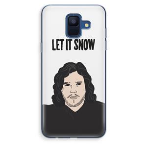 CaseCompany Let It Snow: Samsung Galaxy A6 (2018) Transparant Hoesje