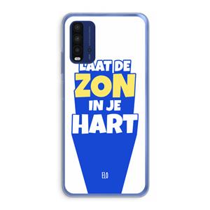 CaseCompany Laat de zon in je hart: Xiaomi Redmi 9T Transparant Hoesje