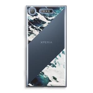 CaseCompany Golven: Sony Xperia XZ1 Transparant Hoesje