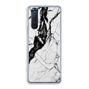 CaseCompany Witte marmer 2: Sony Xperia 5 II Transparant Hoesje