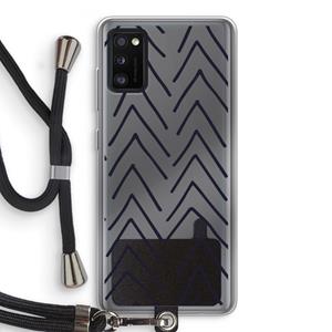 CaseCompany Marrakech Arrows: Samsung Galaxy A41 Transparant Hoesje met koord