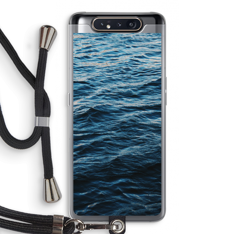 CaseCompany Oceaan: Samsung Galaxy A80 Transparant Hoesje met koord
