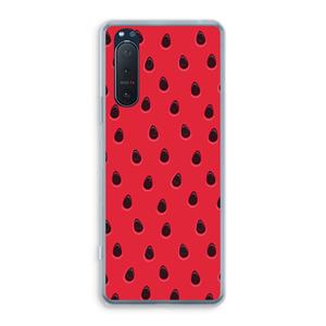 CaseCompany Watermelon: Sony Xperia 5 II Transparant Hoesje
