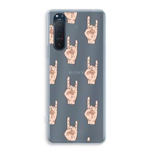 CaseCompany Rock: Sony Xperia 5 II Transparant Hoesje