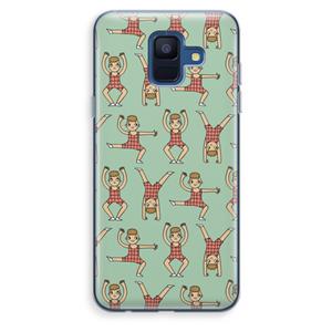 CaseCompany Gymboys: Samsung Galaxy A6 (2018) Transparant Hoesje