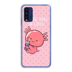 CaseCompany Love You A Lotl: Xiaomi Redmi 9T Transparant Hoesje
